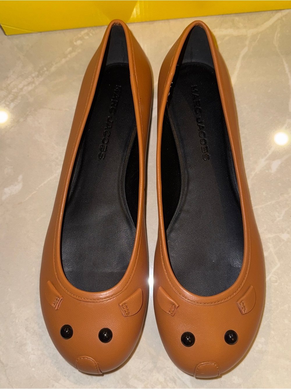 Marc Jacobs leather mouse ballet flats